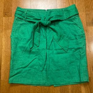 Banana Republic Kelly Green Linen Skirt